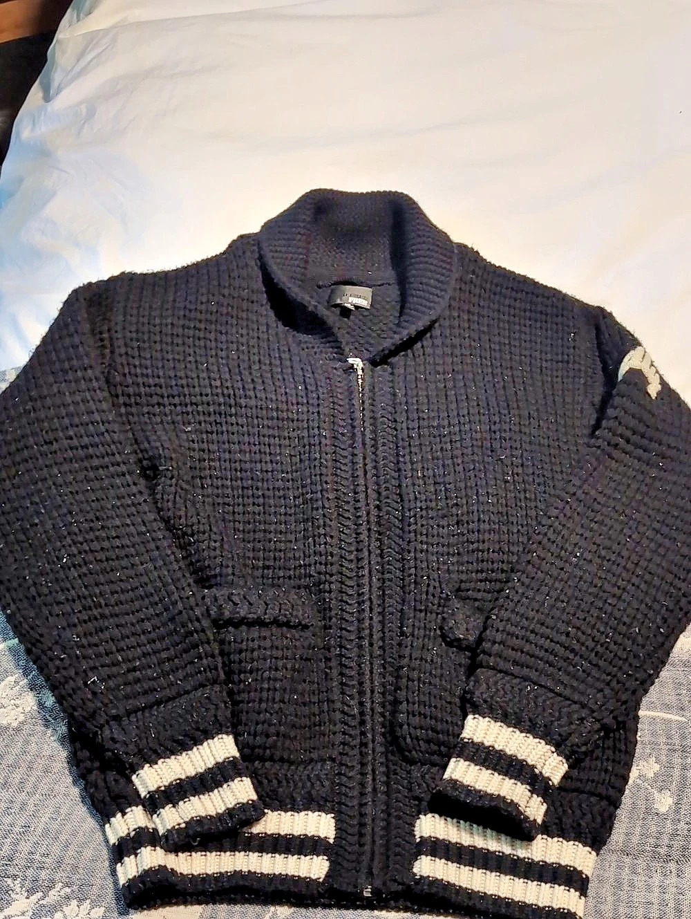 Wilfred Black & White Merino Wool Cardigan Size XS